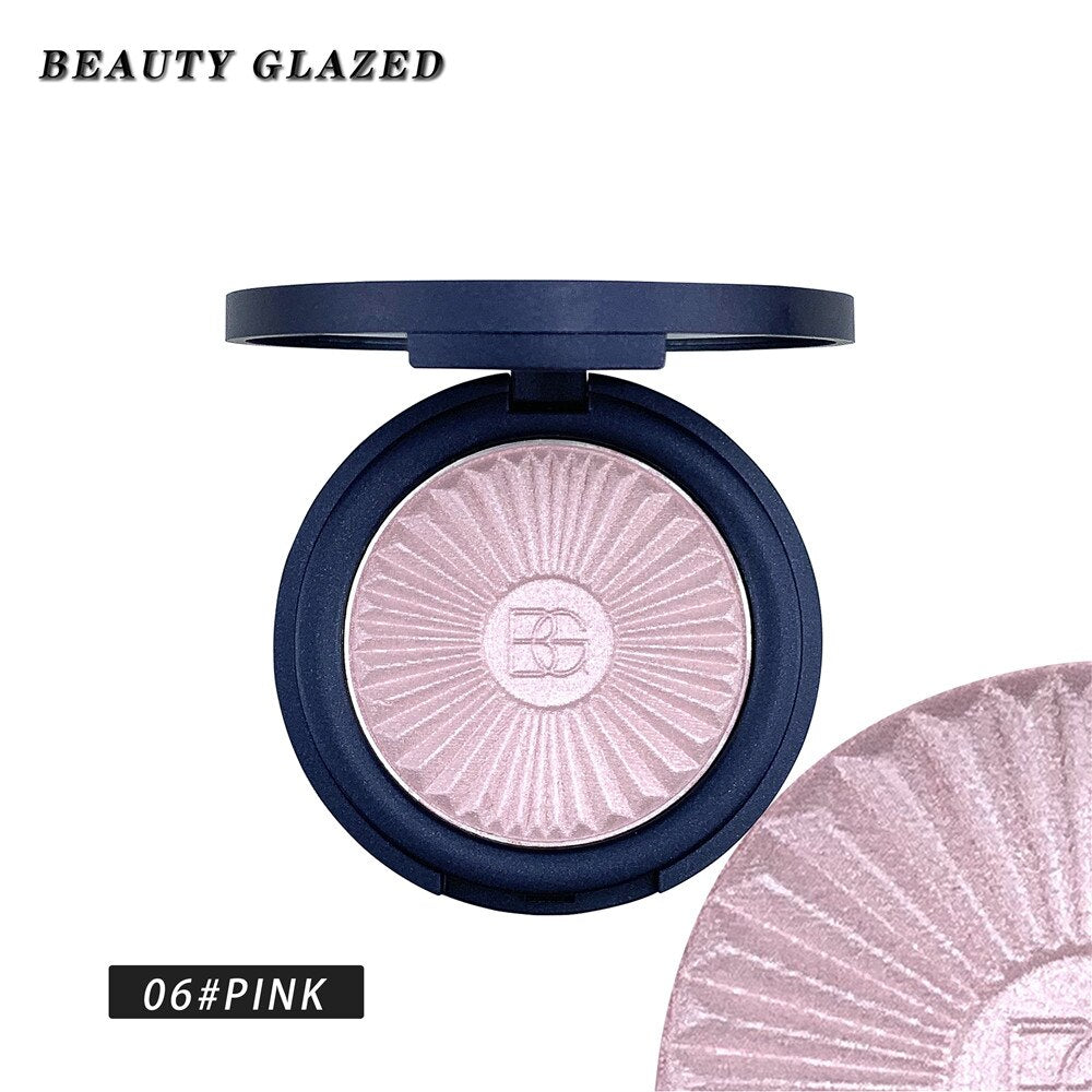 Traci K BEAUTY GLAZED Highlighter Powder Palette Face Contouring Makeup Eyeshadow Palette Face Bronzer Highlighter Brighten Skin 8 Color