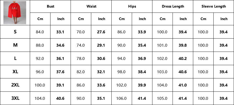 Red Dress Cloak Sleeve High Waist Bodycon Solid Mid Calf Elegant For Evening Party Dinner