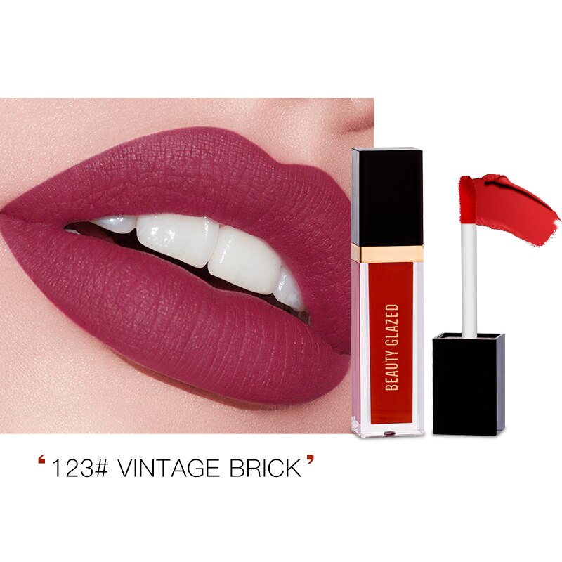 Traci K Beauty Glazed 24 Colors Matte Lip Gloss Natural Long-lasting Waterproof No Fading Non-stick Cup Lip Glaze Sexy Lip Makeup TSLM1