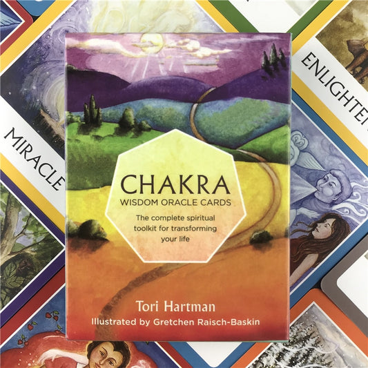 High quality Oracle Tarot Cards chakra wisdom Card Board Deck Games Playing Cards For Party Game