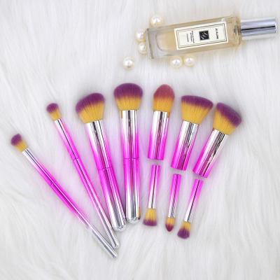 10Pcs Pro (Vegan)Makeup Kits Brushes Cosmetics Brush Tool Beauty Set Rose Red