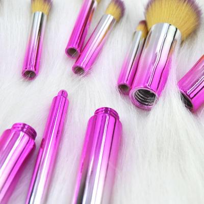 10Pcs Pro (Vegan)Makeup Kits Brushes Cosmetics Brush Tool Beauty Set Rose Red