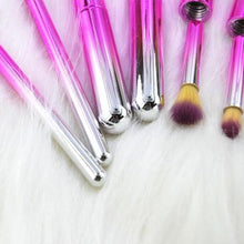 Load image into Gallery viewer, 10Pcs Pro (Vegan)Makeup Kits Brushes Cosmetics Brush Tool Beauty Set Rose Red
