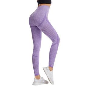 🔥HOT Item- Fitstyle Seamless Yoga Pants hollow out breathable sports tights running fitness yoga clothes women