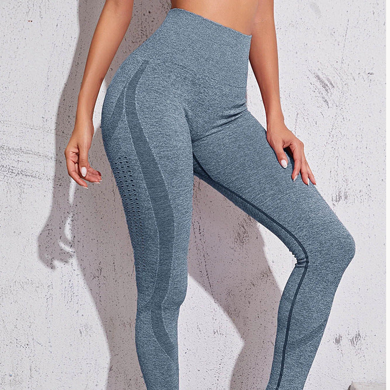 🔥HOT Item- Fitstyle Seamless Yoga Pants hollow out breathable sports tights running fitness yoga clothes women