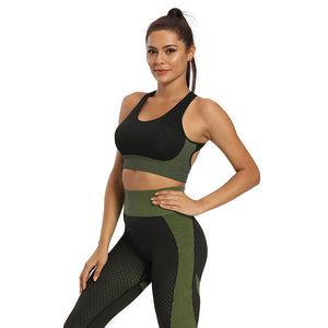 Fitstyle high quality vertical bar sexy seamless suction Fitness Yoga vest female