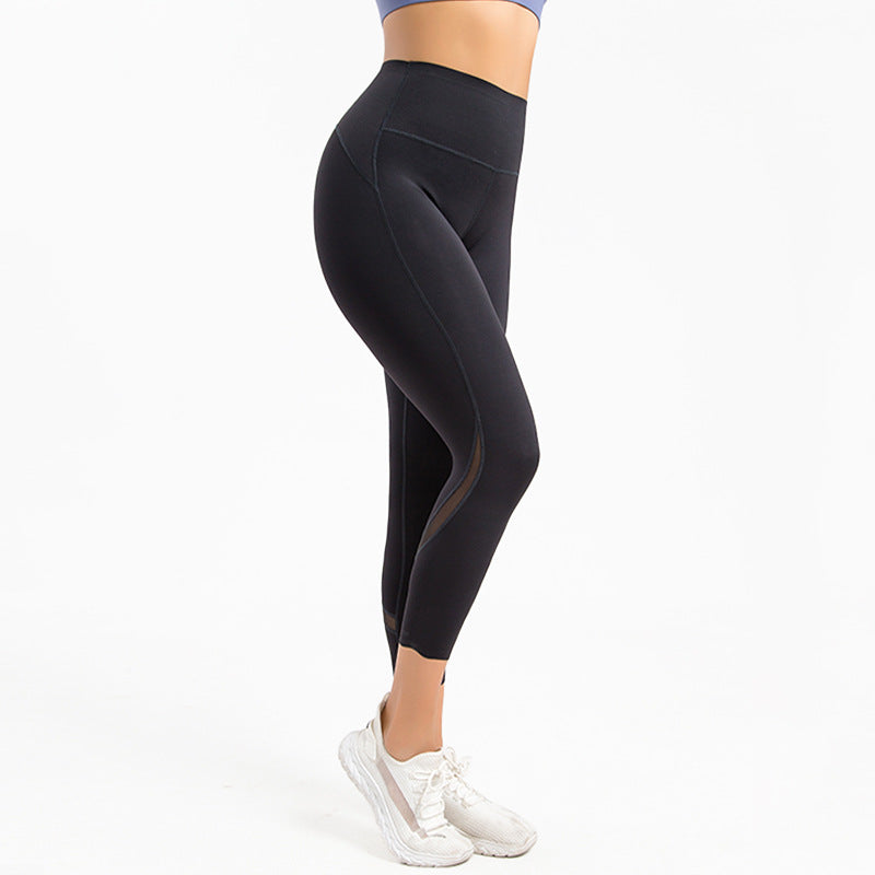 Cropped Tights Hip-Lift and Belly Shaping Fitness Pants Slimming outside Wear Running Yoga Sports Pants Seamless Lounge Pants