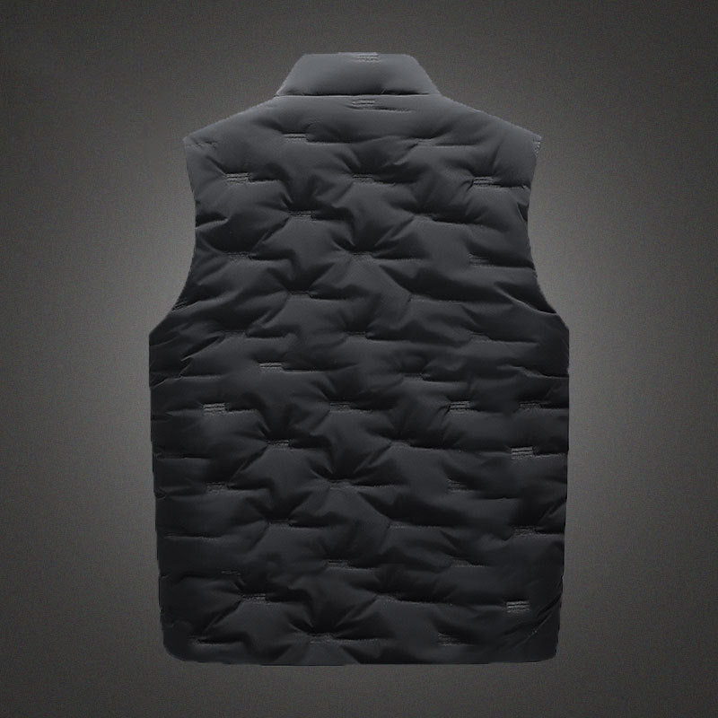 Men's Hooded Thickened Down Cotton Tank Top Plus Size