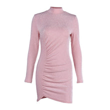 Load image into Gallery viewer, Pink Long Sleeve Sparkling Dress/Top

