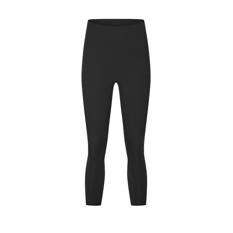 Fitstyle New  Yoga Pants Fitness Sports Running Tight Nude Feel Stretch Tight No Embarrassment Cropped Pants