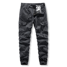 Load image into Gallery viewer, Multi bag overalls: Men&#39;s outdoor sports trend; versatile; washed solid color casual pants; pants
