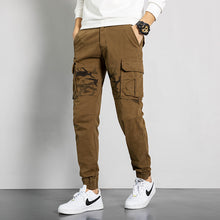 Load image into Gallery viewer, Men&#39;s Pocket  with camouflage sports cargo pants
