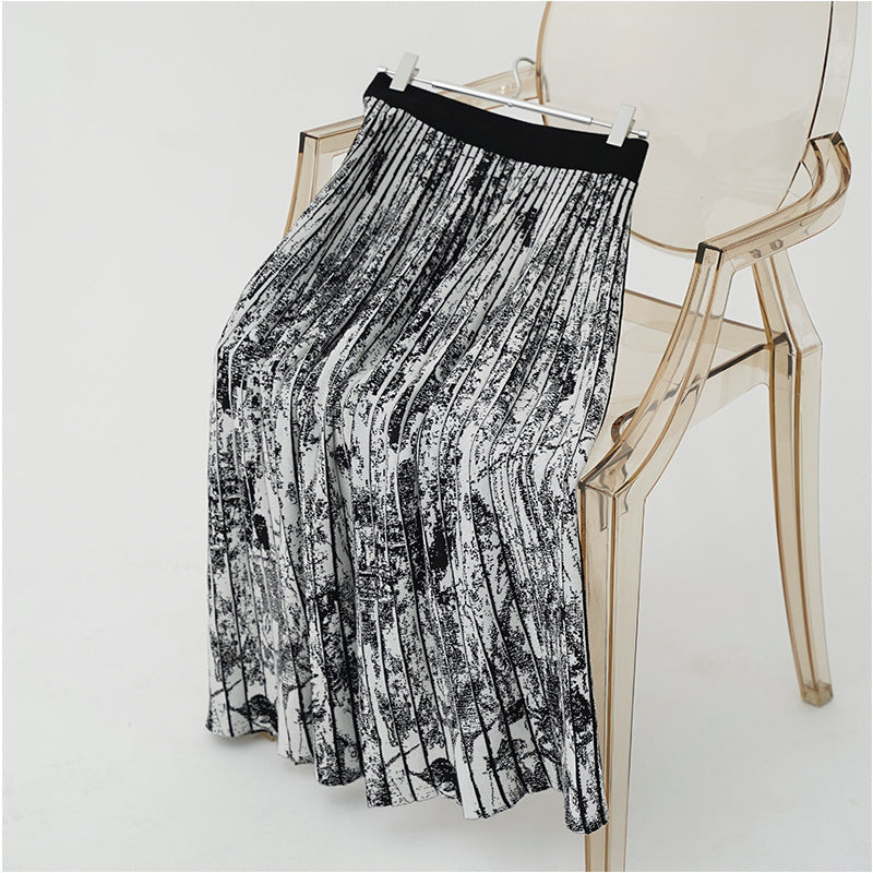 A-shaped Long Skirt