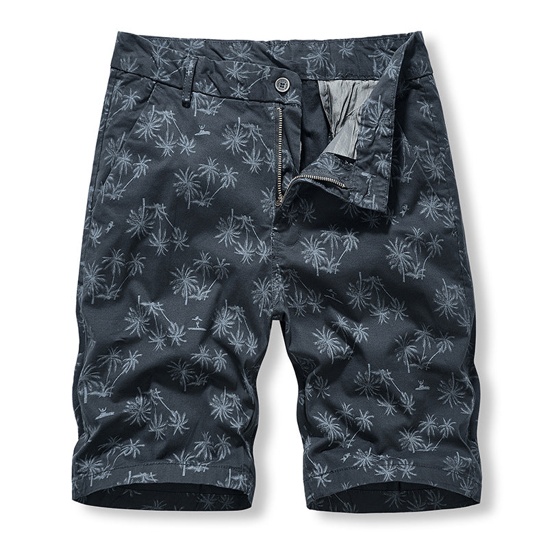 EBay casual shorts men's outdoor sports pure cotton washed overalls versatile five point pants