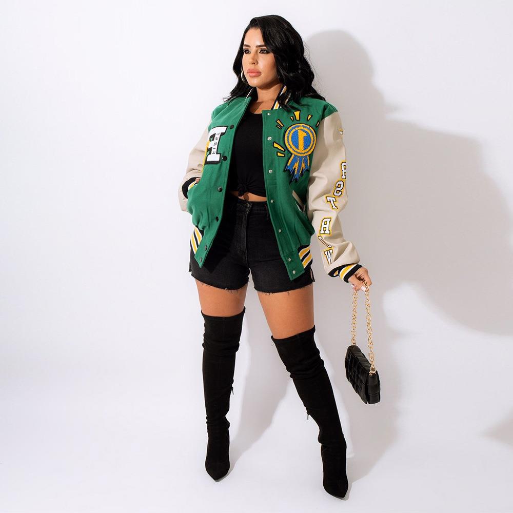 Letter Basball Style Jacket