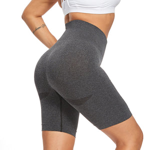 Fitstyle high-quality sexy seamless sweat absorbing slim fit hip lifting Yoga smiling face shorts