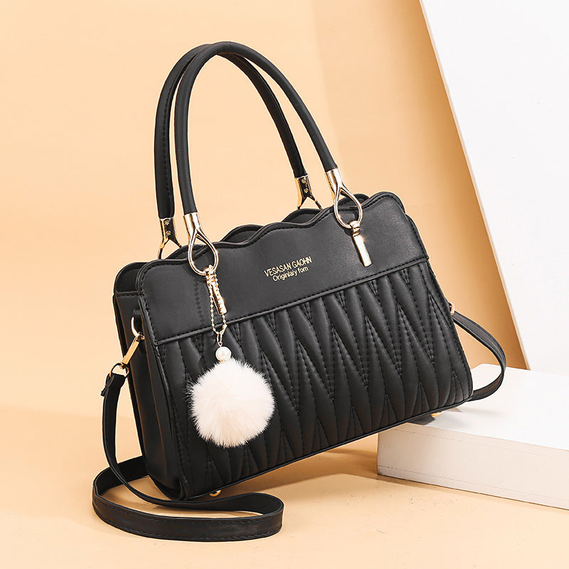 ladies large capacity shoulder bag middle-aged Messenger lubricant handbags supply wholesale