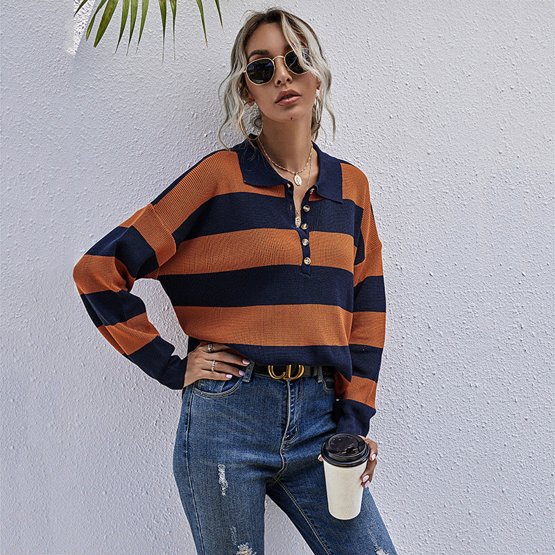 Leisure Round Neck Long Sleeve Pullover Shirt
