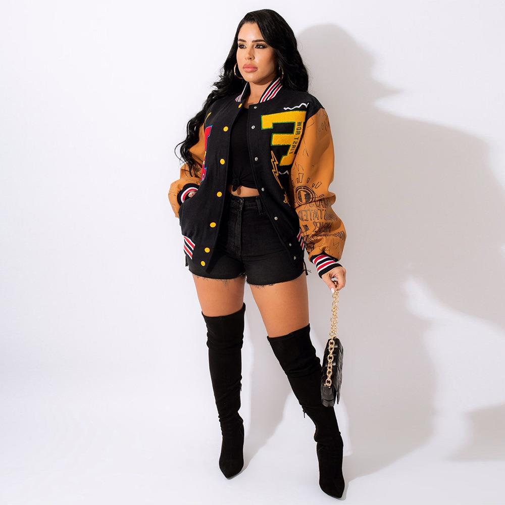 Letter Basball Style Jacket