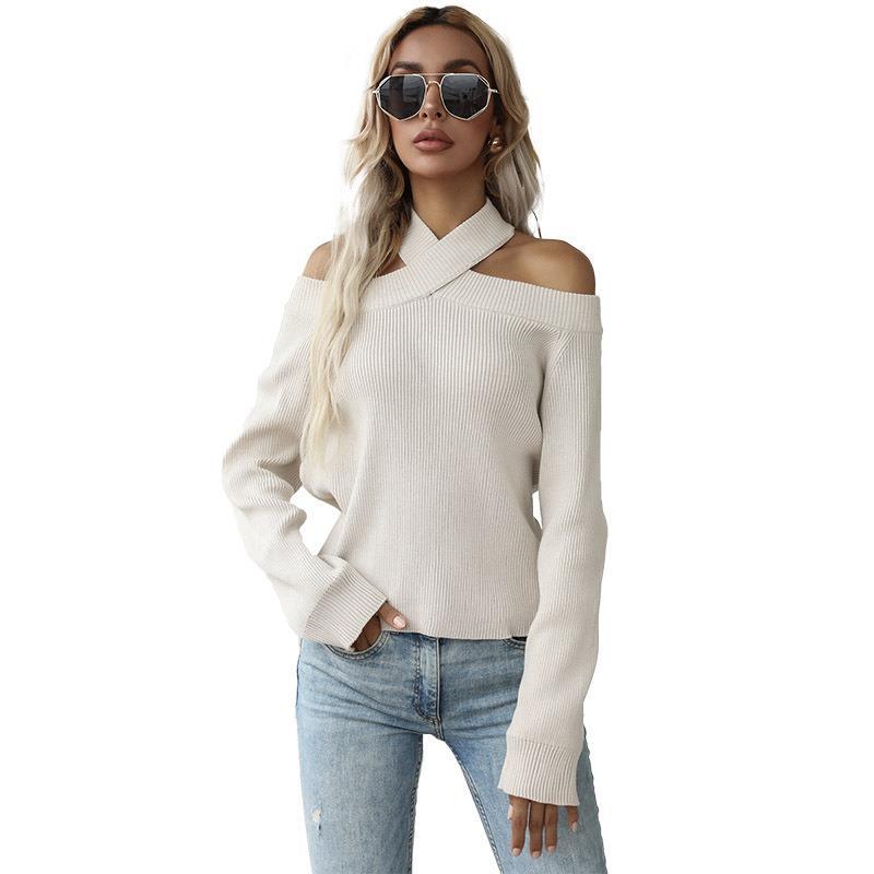 Long Sleeved Slim Fit Hollow-Out Pullover Shirt