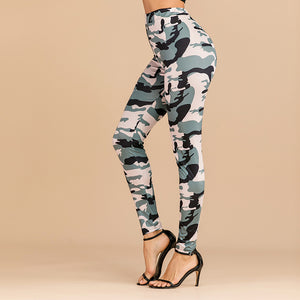 Sexy printed pants High Waisted tight casual pencil pants women