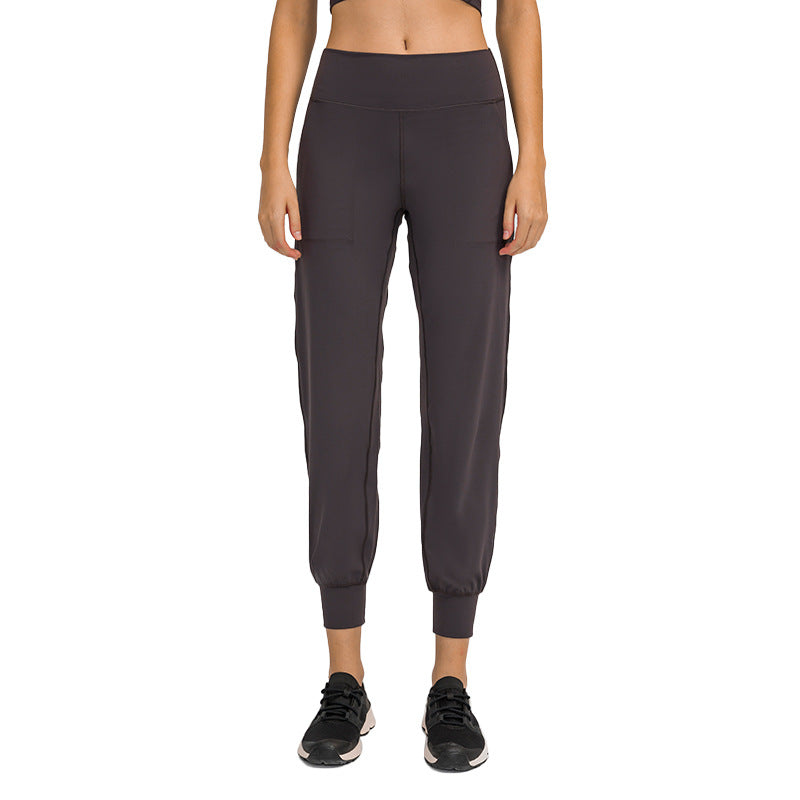 Fitstyle New Skin-Friendly Nude Feel Loose Straight Yoga Pants Women  Quick-Drying Ankle-Length Exercise Workout Pants