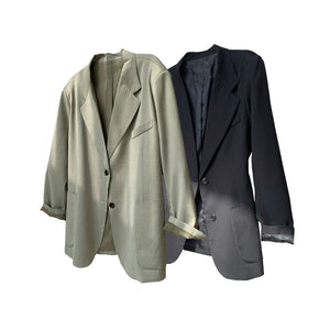 Spring new European and American trendyborn main wind wide shoulders in suits, loose thin thin, casual jacket
