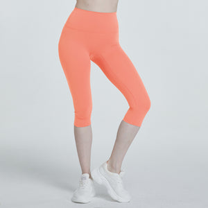 Fitstyle New  Yoga Pants Fitness Sports Running Tight Nude Feel Stretch Tight No Embarrassment Cropped Pants
