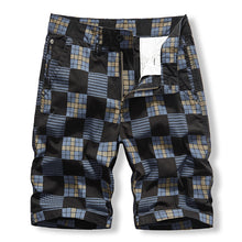Load image into Gallery viewer, Work Shorts men&#39;s casual sports versatile Plaid pure cotton washed five point pants
