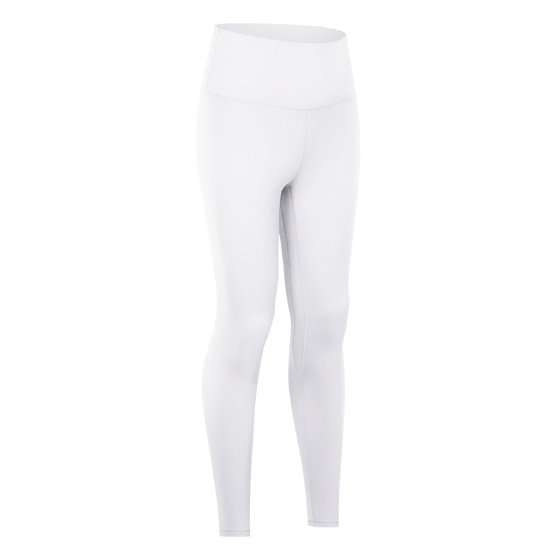 Fitstyle New  Nude Feel Yoga Pants Women High Waist Hip Lift Running Tight Stretch Exercise Workout Pants