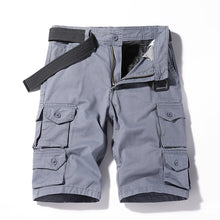 Load image into Gallery viewer, Shorts: Men&#39;s simple, classic, versatile, washed, Multi Pocket casual overalls, six point sports men&#39;s pants
