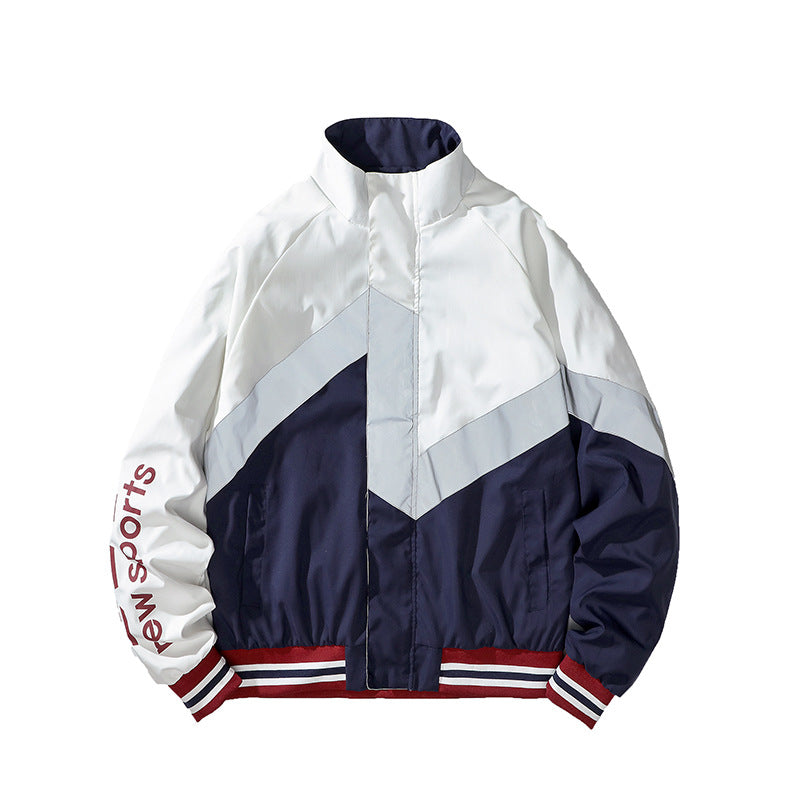 Men and Women's Sports Jacket Reflective Night Visual Leader Ball Service Student Loose Casual Coat Men