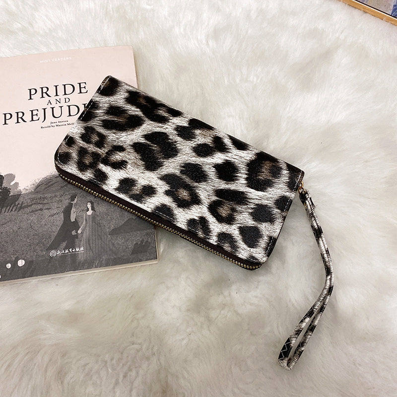 New fashion trend all-match high-end European and American long pattern wallet simple large-capacity ladies wallet