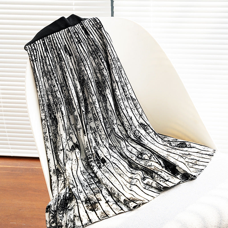 A-shaped Long Skirt