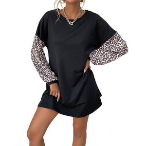 Casual Round Neck Long Sleeve Dress