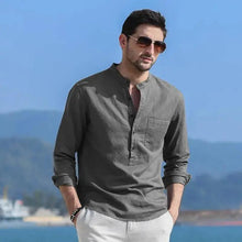 Load image into Gallery viewer, Men Linen Casual Shirt
