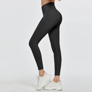 Fitstyle Yoga Pants Nude Feel High Waist No Embarrassment Hip Lifting Line Peach Hip Sports Bodybuilding Tight Weight Loss Pants