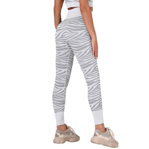Seamless Striped  Yoga Pants Sportswear Running Fitness Pants Women  High Waist Tight Trousers