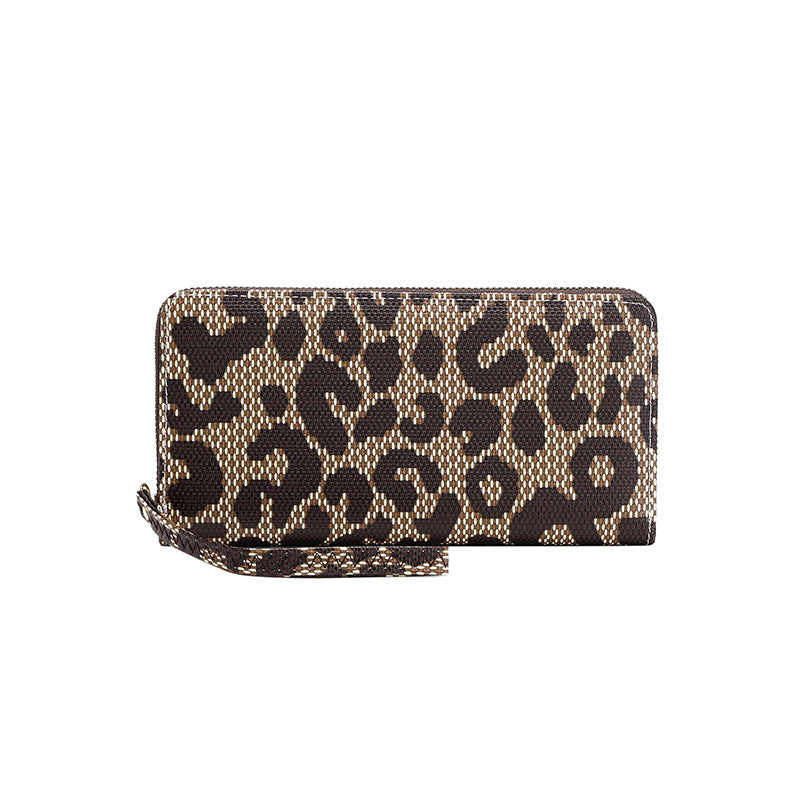 New fashion trend all-match high-end European and American long pattern wallet simple large-capacity ladies wallet