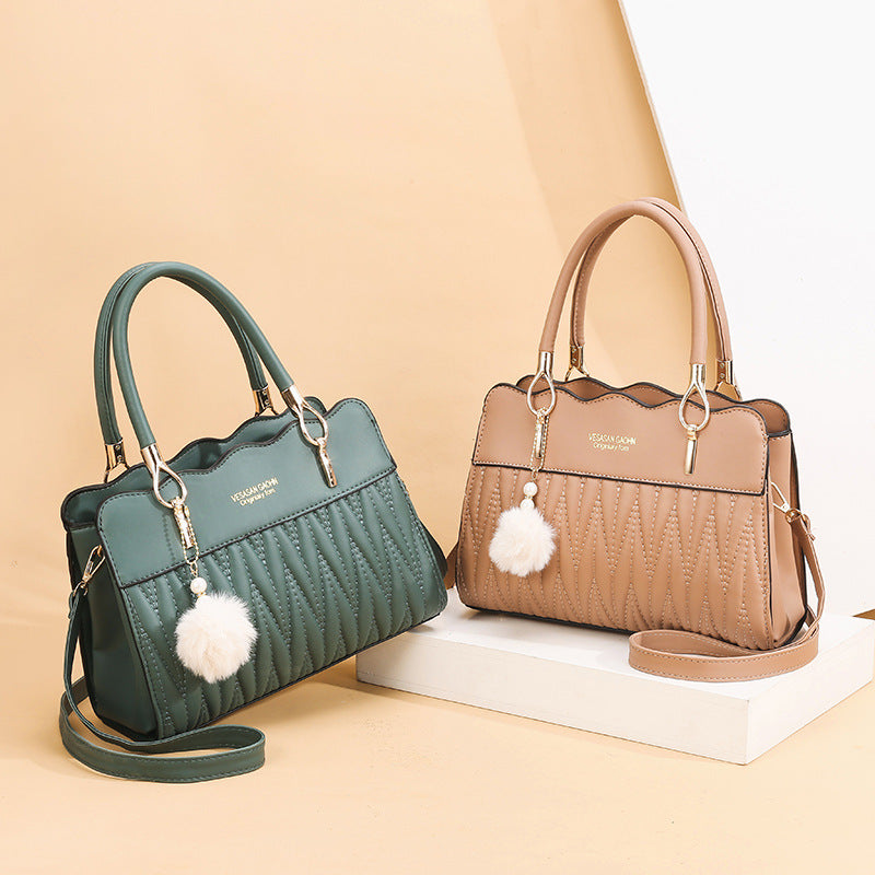 ladies large capacity shoulder bag middle-aged Messenger lubricant handbags supply wholesale