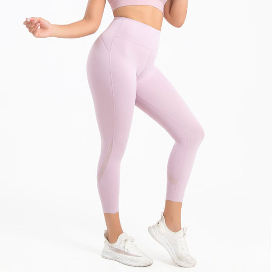 Cropped Tights Hip-Lift and Belly Shaping Fitness Pants Slimming outside Wear Running Yoga Sports Pants Seamless Lounge Pants