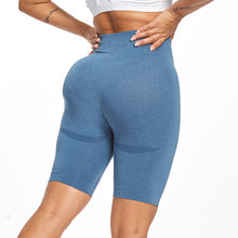 Load image into Gallery viewer, Fitstyle high-quality sexy seamless sweat absorbing slim fit hip lifting Yoga smiling face shorts

