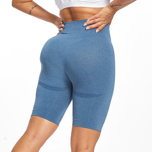 Fitstyle high-quality sexy seamless sweat absorbing slim fit hip lifting Yoga smiling face shorts