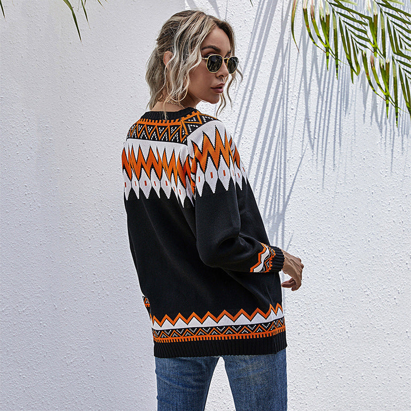 Leisure V Neck Long Sleeve Pullover Shirt