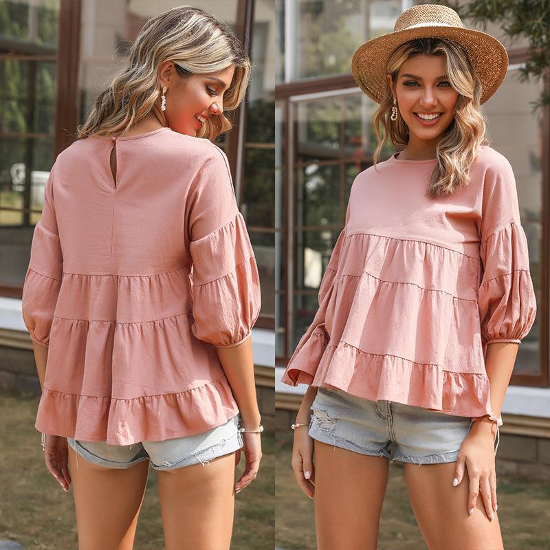 Round neck Medium Sleeve Shirt