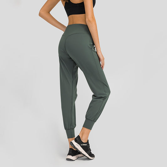 Fitstyle New Skin-Friendly Nude Feel Loose Straight Yoga Pants Women  Quick-Drying Ankle-Length Exercise Workout Pants