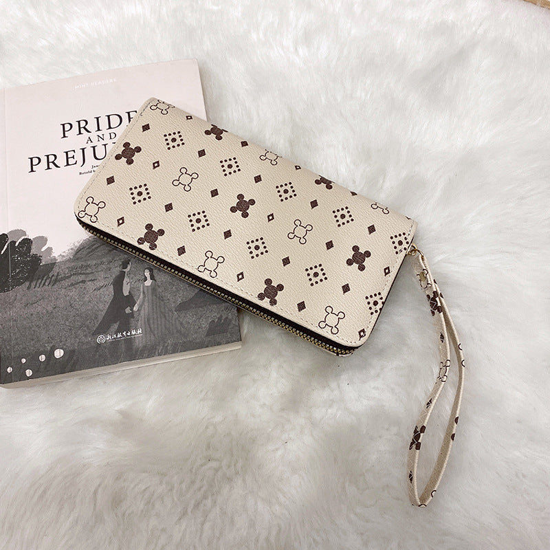 New fashion trend all-match high-end European and American long pattern wallet simple large-capacity ladies wallet
