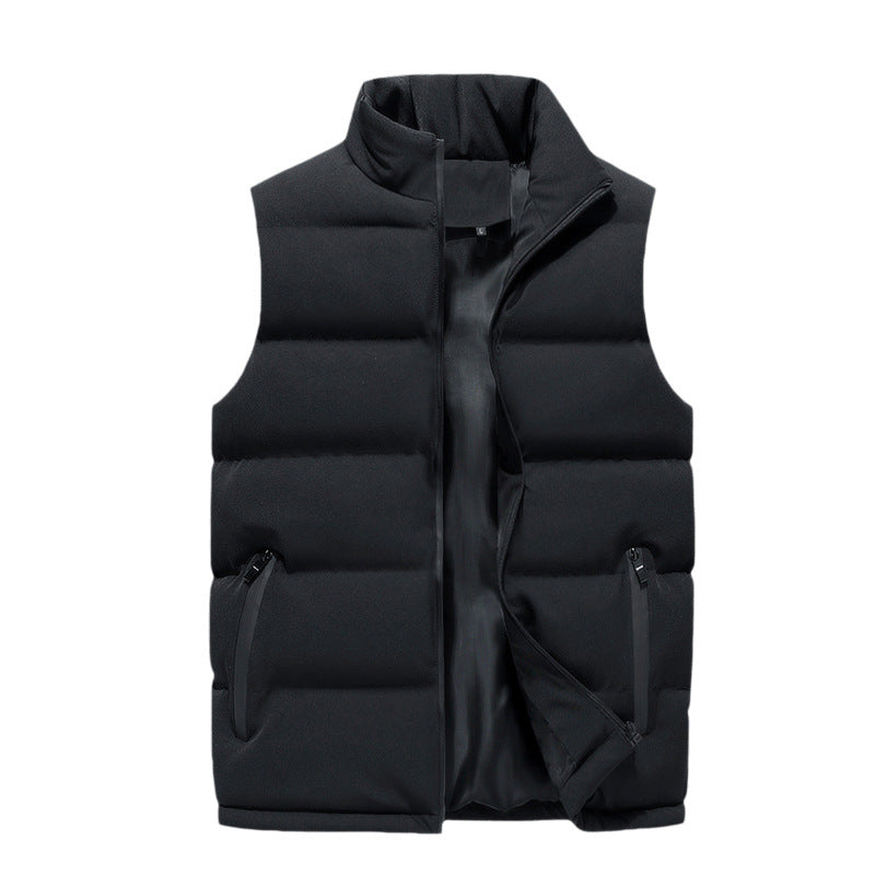 Men's zipped pocket puff vest