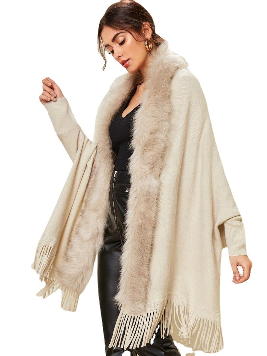Wool Collar Cardigan