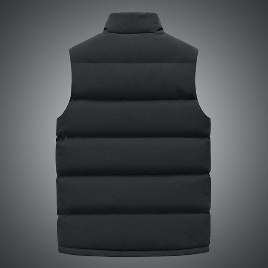Men's zipped pocket puff vest